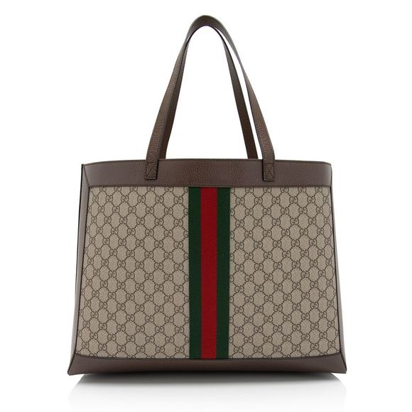 Gucci GG Supreme Ophidia Medium Soft Tote - Picture 3 of 12
